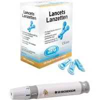 CodeFree Stechhilfe Vorteilspack + 100 Blutlanzetten 28G im Sparpack, (1 St)