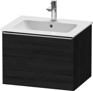 Duravit D-Neo Waschtischunterbau wandhängend Eiche Schwarz Matt 610x462x440 mm - DE4261070160000 DE4261070160000