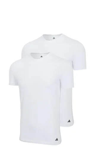 Adidas Sportswear Underwear - 2PK Crew Neck Shirt white - Gr. - XL