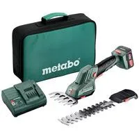PowerMaxx SGS 12 Q (601608500) Akku-Strauch- und Grasschere grün/schwarz, Li-Ionen Akku 2,0Ah 12Volt, in Werkzeugtasche