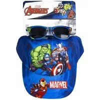 MARVEL Sonnenbrille Avengers Cap & Sonnenbrille – Perfektes Set für Kinder