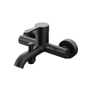Steinberg Serie 341 Aufputz-Einhebelmischer ½″ für Wanne, Schwarz matt 341 1100 S