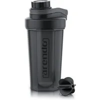 Arendo Protein Shaker Eiweißshaker 600 ml, verschließbar, spülmaschinengeeignet, BPA Frei, Kunststoff, (1-tlg., Shaker inkl. Mixball), Eiweiß Mixbecher mit Mixball, für unterwegs, Yoga, Fitness, Sport