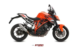 % % % Sport Auspuff GP Storm by MIVV KTM 1290 Superduke R Bj. 2014-2019 EURO-3 / EURO-4 +ABE