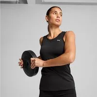 PUMA Tanktop W TAD ESSENTIAL SLEEVELESS TANK gerader Saum mit Seitenschlitzen, Rundhalsausschnitt, Regular Fit
