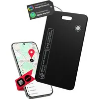S&T Design GPS-Tracker Android und iOS Smart Tag Weltweite Ortung [Android & iOS] GPS-Empfänger (GPS Karte für die Brieftasche Dünn Wasserdicht Kabellos 100 Tage Akku)