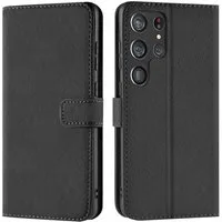 CoolGadget Handyhülle Wallet Klapp Tasche Book Case für Samsung Galaxy S23 Ultra 6,8 Zoll, Hülle Klapphülle Flip Cover Etui Schutzhülle
