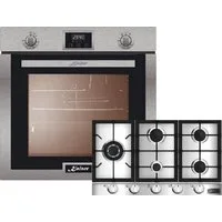 Kaiser Küchengeräte Backofen-Set EG 6372 + KG 9357/5, Einbau Gasbackofen Autark, 79L+Einbau Gasherd 90cm