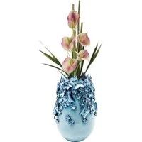 Kare Design Tischvase Vase Butterflies Lightblue 35cm