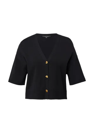 comma - Strickjacke schwarz - Gr. - 38