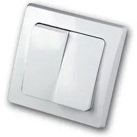 ChiliTec DELPHI 2-fach Serien-Schalter 250V~/ 10A, UP, weiß Unterputzschalter