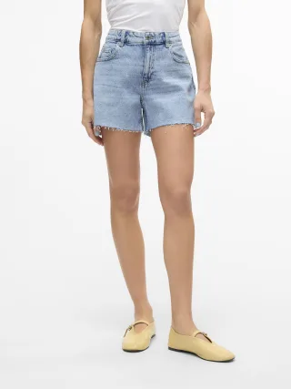 VERO MODA - VMTESS MR SHORT DNM SHORTS MIX GA NOOS Light Blue Denim - Gr. - XS
