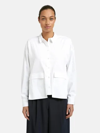 Smith&Soul - Overlapping Pocket Blouse white - Gr. - XS