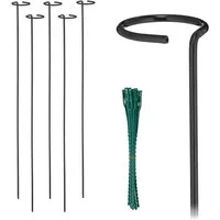relaxdays Rankhilfe Pflanzstäbe aus Metall 6er Set, 6 St.