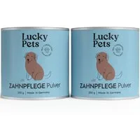 Lucky Pets Zahnpflege Pulver für Hunde - gegen Mundgeruch & Zahnstein, Nahrungsergänzungsmittel für: Hunde