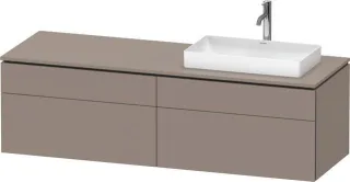 Duravit L-Cube Konsolenwaschtischunterbau wandhängend Basalt Matt 1620x550x482 mm - LC4871R43430000 LC4871R43430000