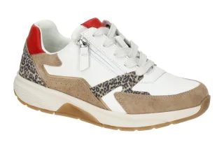 Gabor 86.878.68 Damen Sneakers ROLLINGSOFT Wei? Oak Fire Bequeme Halbschuhe