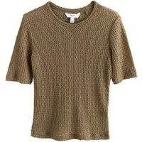 Next T-Shirt Strukturiertes Oberteil mit halblangen Ärmeln (1-tlg)