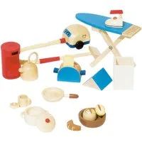 goki Puppen Accessoires-Set Zubehörset für Puppenhaus-Küche, (Set, 19-tlg)