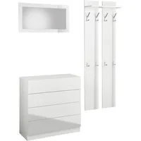 borchardt Möbel Garderoben-Set Vaasa 3, (Set, 3-St), mit Push to Open-Funktion