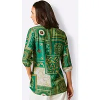 creation L Klassische Bluse Viskose-Seiden-Tunika 3/4-Arm