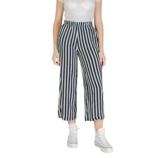ICHI Blaue Viskose Culotte-Hose