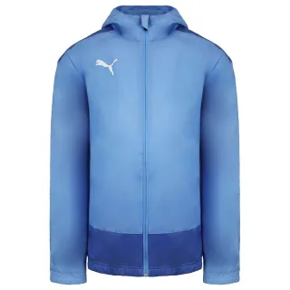 PUMA -Tor Langarm Langarm Zipup Hellblau Herren mit Kapuze -Training Regenjacke 656559 18