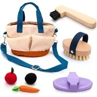 Hoofly Steckenpferd Hobby Horse Pflegeset, (Pflegeset, Pferdeputzzeug, Hobby Horse Zubehör)
