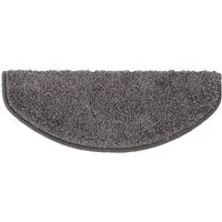 Floordirekt Stufenmatte Shaggy Barcelona mit Klebestreifen, Trittschalldämmung & Pflegeleicht, Halbrund, Höhe: 220 mm, Treppenteppich mit Anti-Rutsch-Beschichtung in Rechteckig & Halbrund