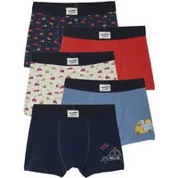 vertbaudet Boxershorts Boxershorts mit Autos Bio-Baumwolle, Jungen 5er-Pack