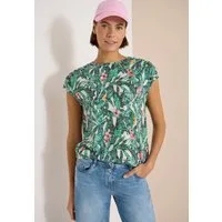 CECIL Print-Shirt mit Tunnelzug am Saum