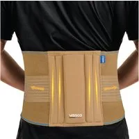 Ruwado Rückenbandage Orthopädischer Rückenstützgürtel mit Doppelzug, Rückengurt - UNISEX (Vertrauenswürdige Marke seit 1963), Medizinische Qualität für chronische und kurzfristige Rückenschmerzen