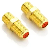 deleyCON deleyCON 2 SAT Adapter Verbinder Koaxialkabel verlängern 2x F-Buchse SAT-Kabel