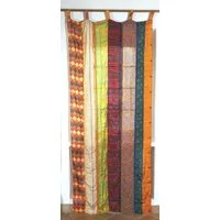 Guru-Shop Vorhang Seidiger Vorhang (1 Stk) Gardine aus Patchwork..