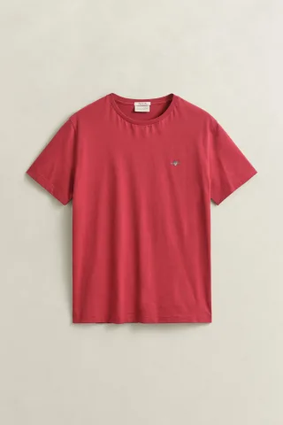 GANT - Regular Fit Shield T-Shirt muted red - Gr. - XXL