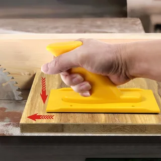 Woodworking Push Handle Ergonomic Safety Tool for Saw & Planer Cutting Tasks ABS Non Slip Rubber Grip