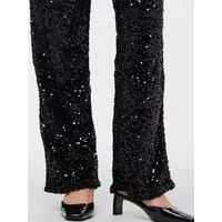 pieces Stoffhose Kam (1-tlg) Pailletten