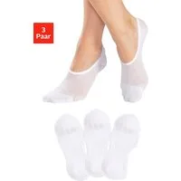 LASCANA ACTIVE Füßlinge Damen Ballerina Socken Rutschfest, Atmungsaktiv (Packung, 3-Paar, No Show) mit Pikee Struktur unsichtbare Sneaker Socken
