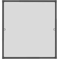Windhager Insektenschutz-Fensterrahmen Click & Protect mit Alurahmen, Spannrahmen Fenster teleskopierbar, Fliegengitter in weiß, anthrazit erhältlich, 130x140cm, ohne bohren