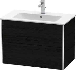 Duravit XSquare Waschtischunterbau wandhängend Eiche Schwarz Matt 810x478x560 mm - XS417201616 XS417201616