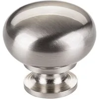 SO-TECH® Möbelknopf Schrankknopf OSCAR Ø 32,5 mm rund (1-St), Edelstahloptik inkl. Befestigungsschraube