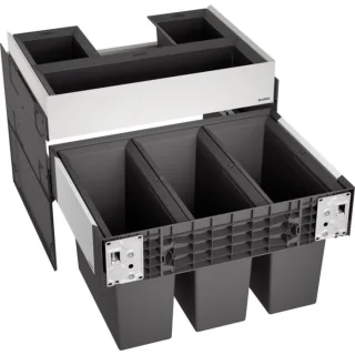 Blanco Abfallsystem 526209 3 Behälter, mit Organisationsschublade, 3 x 15 l