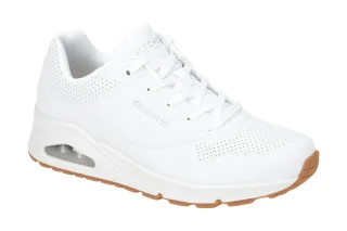 Skechers 73690 WHT UNO - STAND ON AIR Damen sportliche Halbschuhe wei?