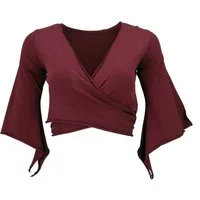 Guru-Shop T-Shirt Elfen Top aus Bio-Baumwolle, Top Goa-chic, Yoga.. Festival, Ethno Style, alternative Bekleidung