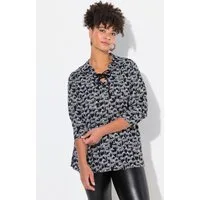 MIAMODA Hemdbluse Bluse A-Linie Minimal Zebra-Muster