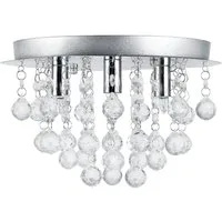 lux.pro Deckenleuchte, ohne Leuchtmittel, »Trio« mit Kunstkristallen - 3xG9