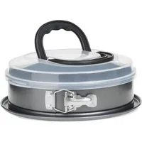 Secret de Gourmet Backform Kuchenform mit Deckel und Griff, Ø 26 cm, Metall - Secret de Gourmet, (1-teilig)