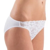 HERMKO Slip 503288 Baumwolle/Elastan Mini Slip mit Spitze hergestellt in EU