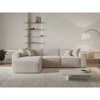 GrainGold Ecksofa L-Form Arizona L, Set, Wellenfederkern, HR-Schaum, Freistehendes