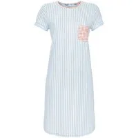 Ringella Nachthemd - gestreiftes Bigshirt mit Brusttasche im Pünktchenprint 50% Baumwolle 50% Modal